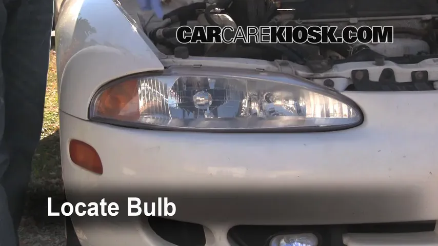 1996 Mitsubishi Eclipse RS 2.0L 4 Cyl. Lights Highbeam (replace bulb)